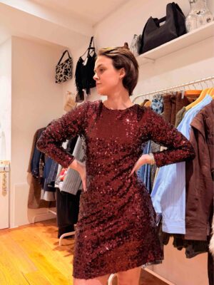 Robe NOELA Bordeau